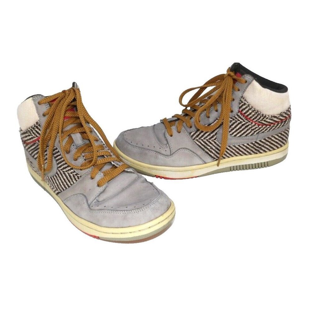 NIKE Court Force gray & beige high top sneakers #317072-001 woman's size 10